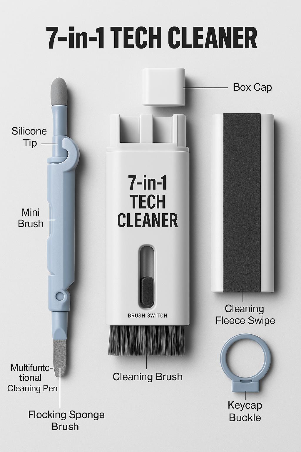 7 in 1 Tech Cleaner All-in-One Gadget Cleaning Kit