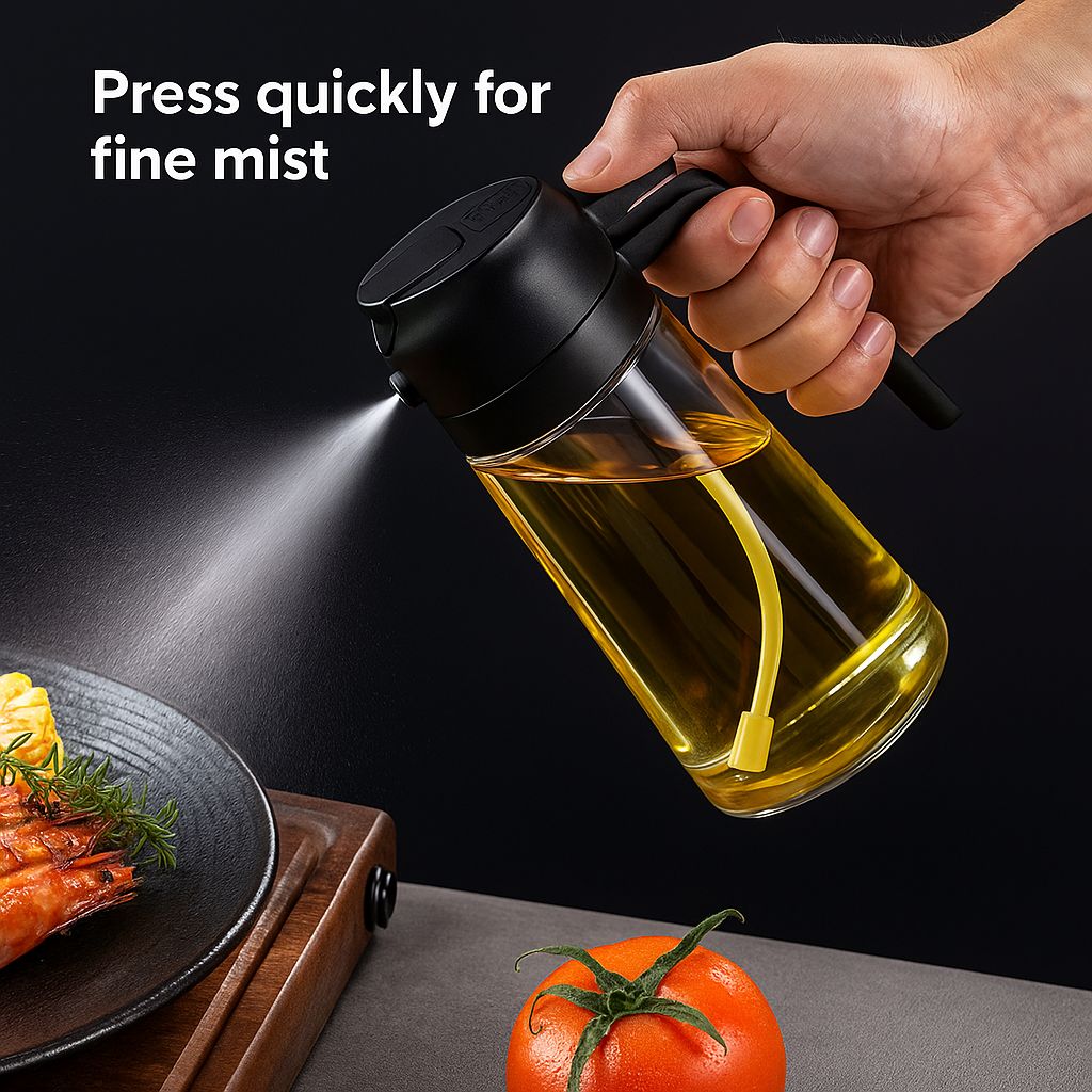 SprayPour™ – 500ml 2-in-1 Oil Dispenser