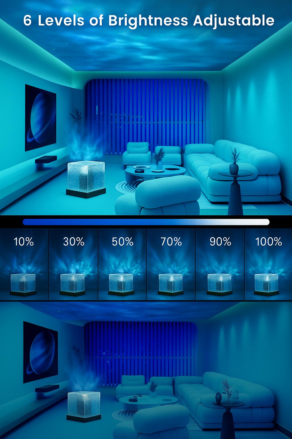 🌙 Lunora – Ocean Wave Projector Lamp